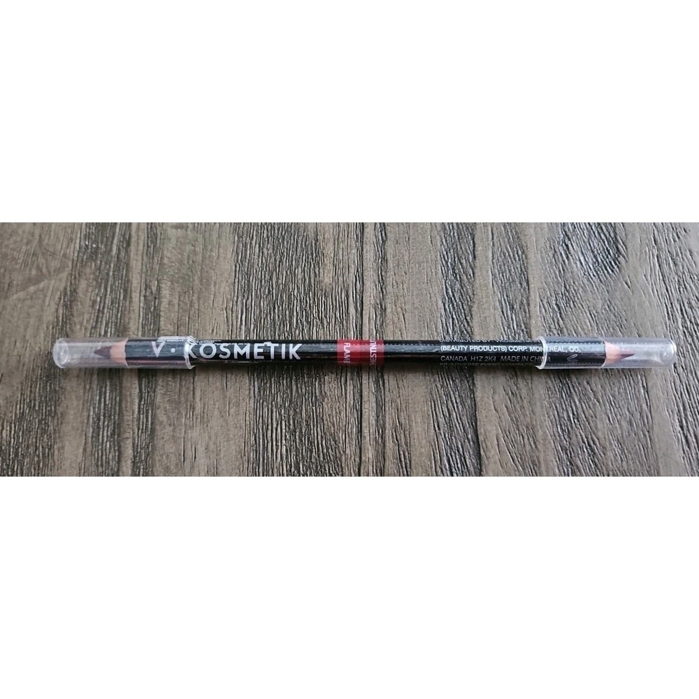 V KOSMETIK Duo Lip Liner in Flame & Chestnut. NEW, Sealed, Full Sized